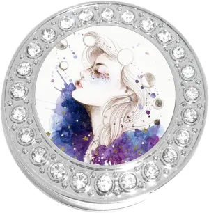 NewCharms Moon Phases Purse Hanger with Bling - Keeps Your Bag Off The Floor and Folds to Fit in Your Handbag