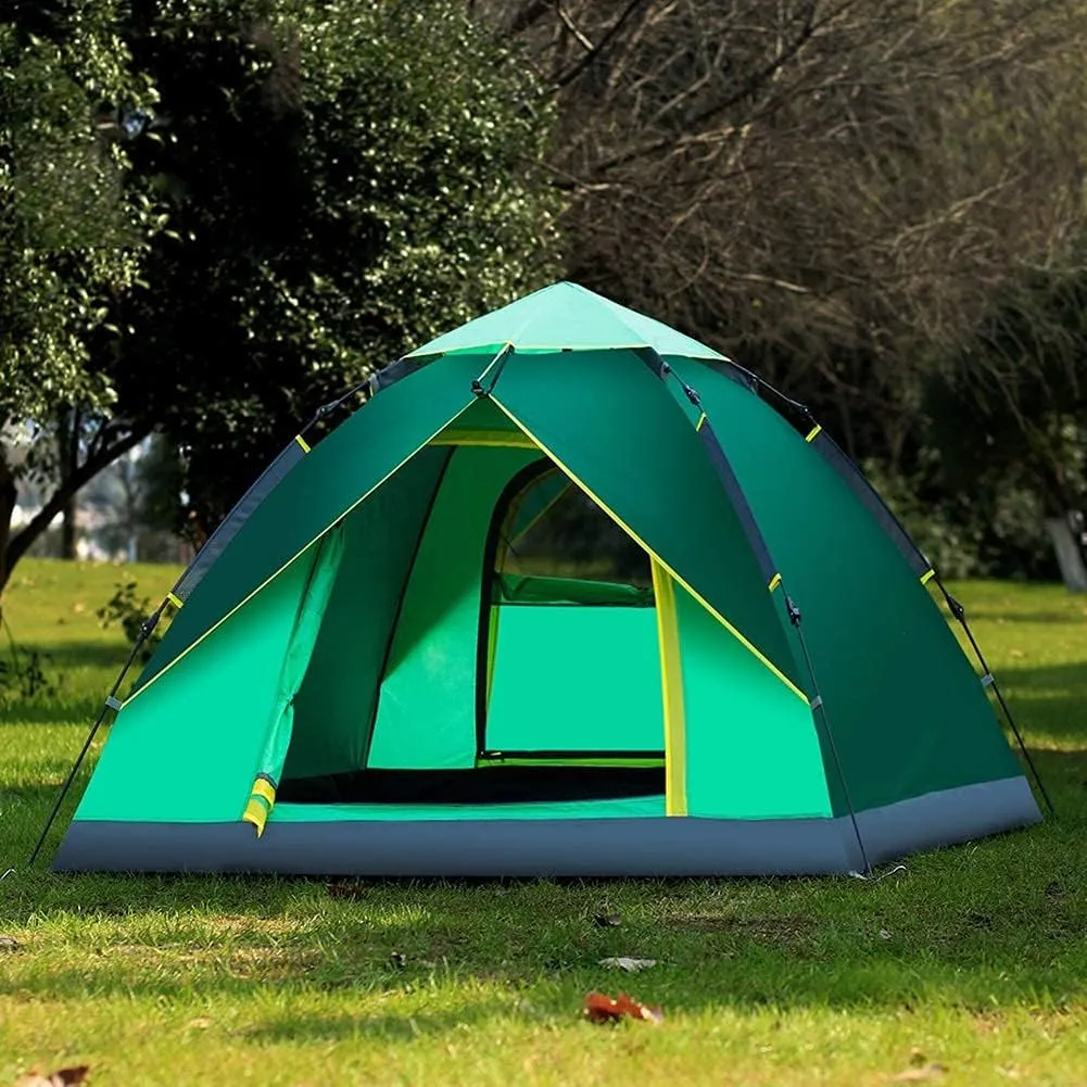 NIEH Tent Outdoor Camping Portable Waterproof Breathable Multifunction Folding Automatic Family Tents 3-4 Person