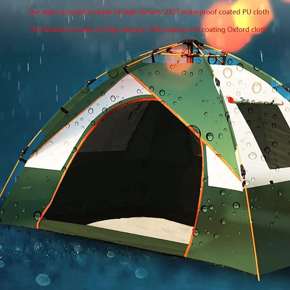 NIEH Tents Instant Pop Up Family Camping,Quick Set up for Camping, Hiking, Fishing for 2-3 3-4Persons