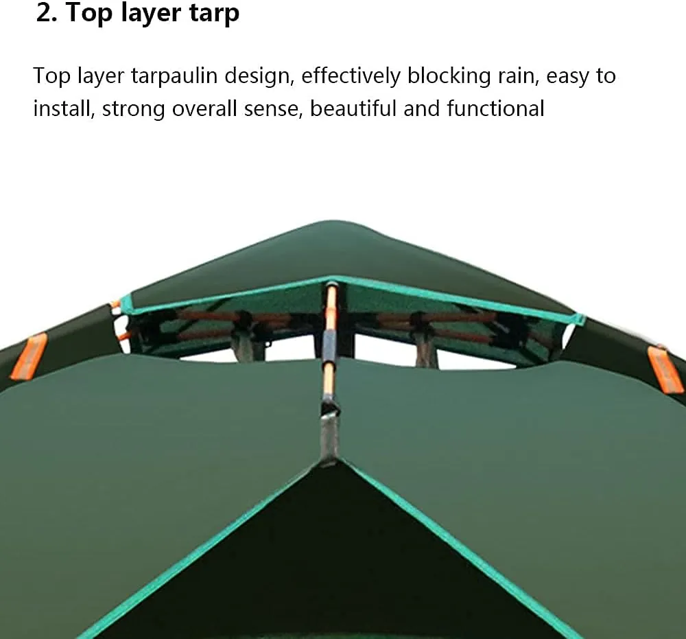 NIEH Tents Instant Pop Up Family Camping,Quick Set up for Camping, Hiking, Fishing for 2-3 3-4Persons