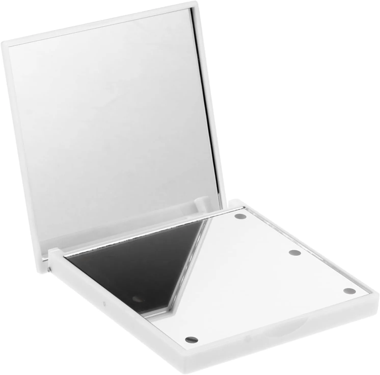 NOLITOY 2pcs Portable Folding Led Makeup Mirror Compact Handheld Beauty Cosmetic Mirror Led Light for Travel Simulates Natural Daylight for Use