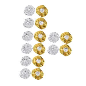 NOLITOY Hair Processing Cap Aluminum Foil 16pcs Reusable Deep Conditioning Cap Hair Dye Heat