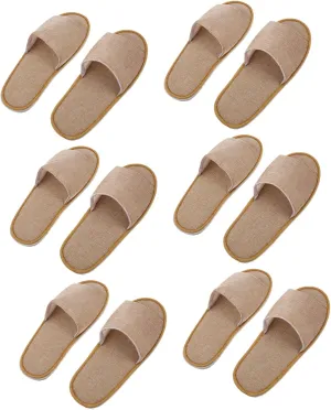Non Slip Disposable Spa Slippers for Guests Breathable Open Toe Hotel Slippers Lightweight Travel Footwear for Bath Spa and Home Use