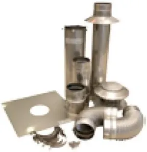Noritz VK4-V1 Vertical Termination Kit (contains (1) DT4, (2) VP4-90ELBOW, (1) FS4, (1) SC4, (1) RJ4, (1) SCP4, (1) RC4, (1) VP4-13.4ADJ)