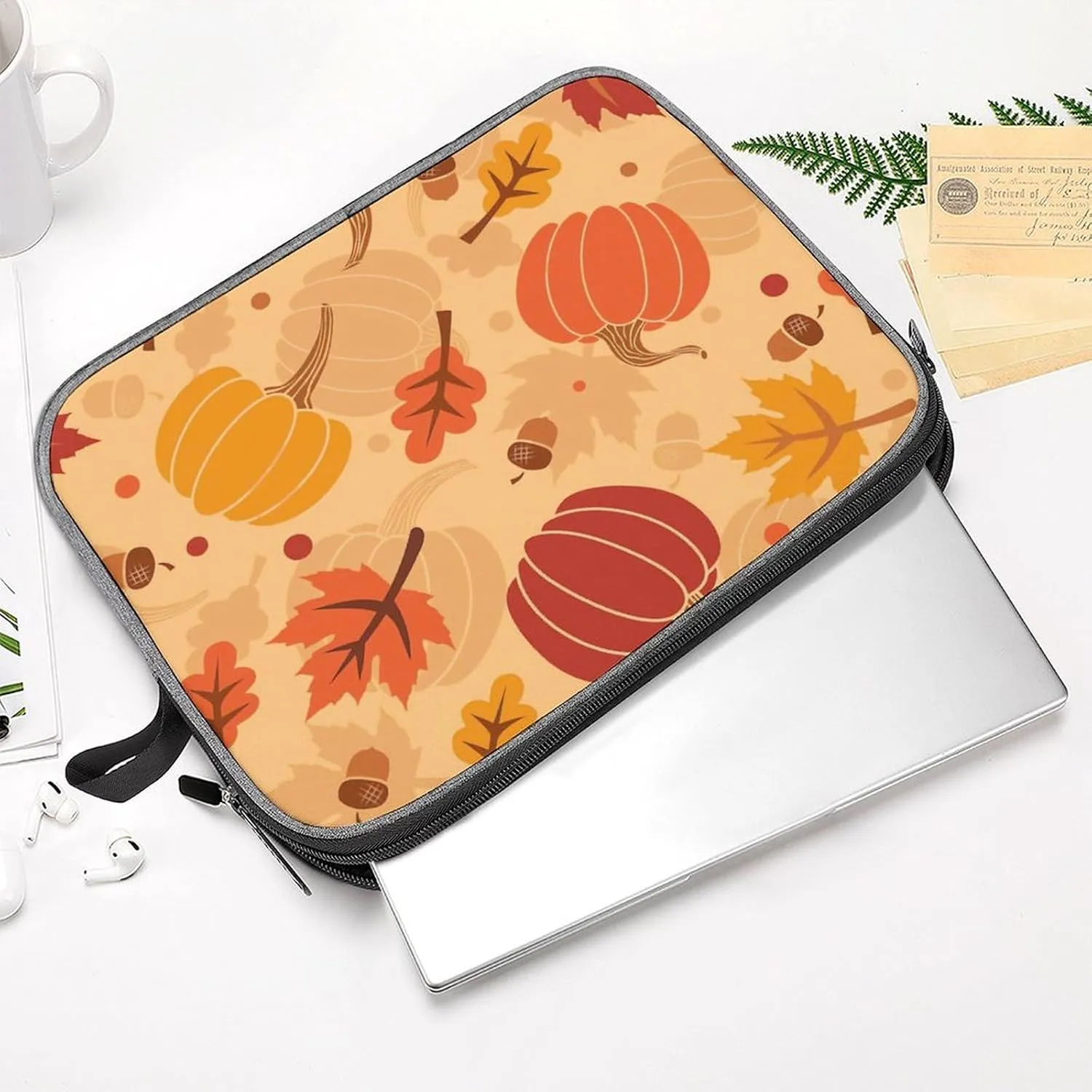 Numbers Bible Verse Classic Round Snowflake Fabric Laptop Cover Is Smooth Durable And Has A Large Capacity