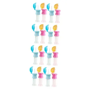 NUOBESTY 16pcs Boy Girl Water Bottle Adapter with Straw Caps for Toddlers Leakproof Bottle Topper for Various Easy to Clean Convenient Design Bright Colors for Boys Girls