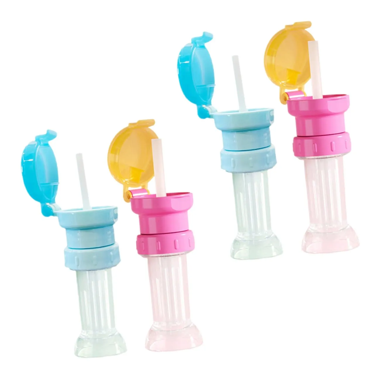 NUOBESTY 16pcs Boy Girl Water Bottle Adapter with Straw Caps for Toddlers Leakproof Bottle Topper for Various Easy to Clean Convenient Design Bright Colors for Boys Girls