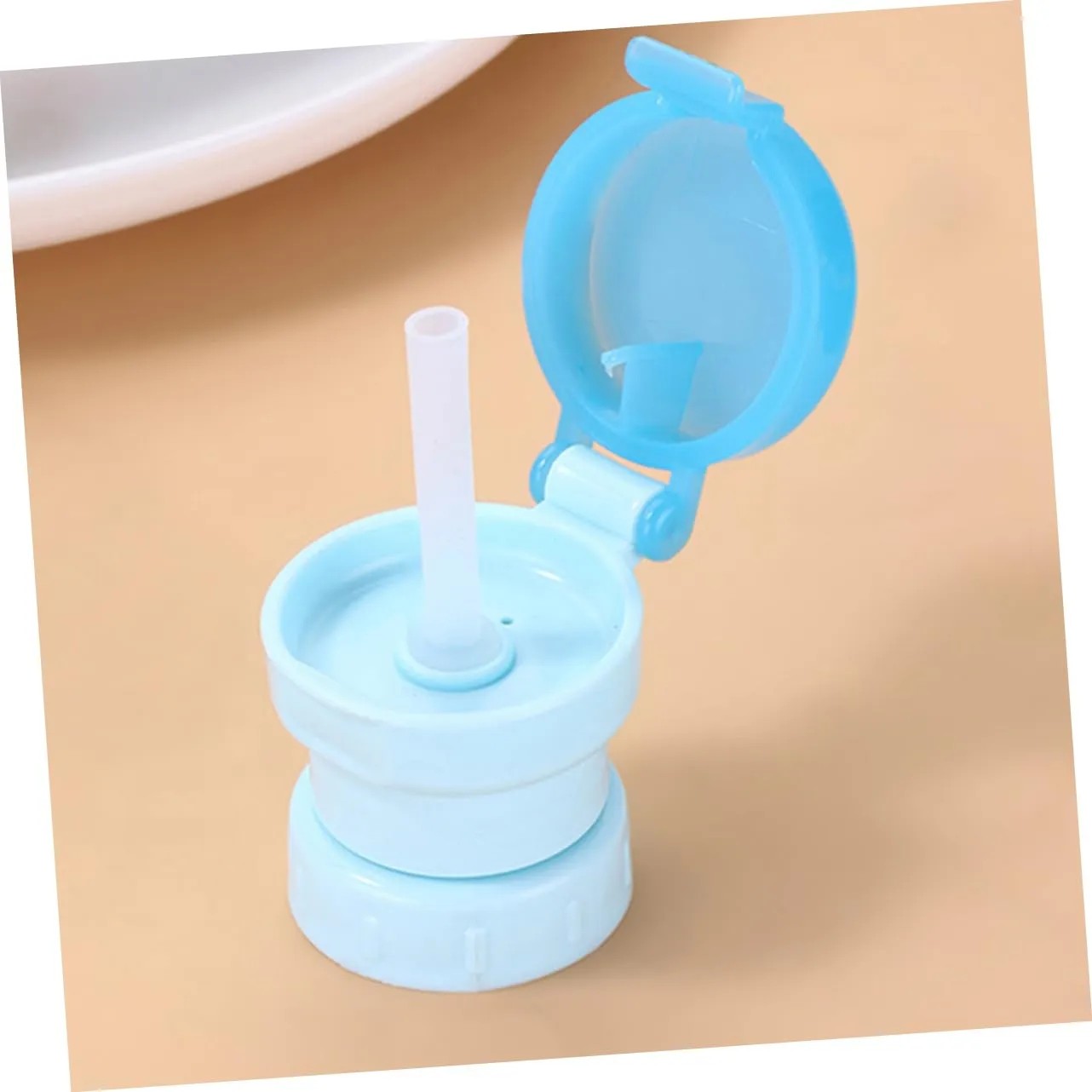 NUOBESTY 16pcs Boy Girl Water Bottle Adapter with Straw Caps for Toddlers Leakproof Bottle Topper for Various Easy to Clean Convenient Design Bright Colors for Boys Girls