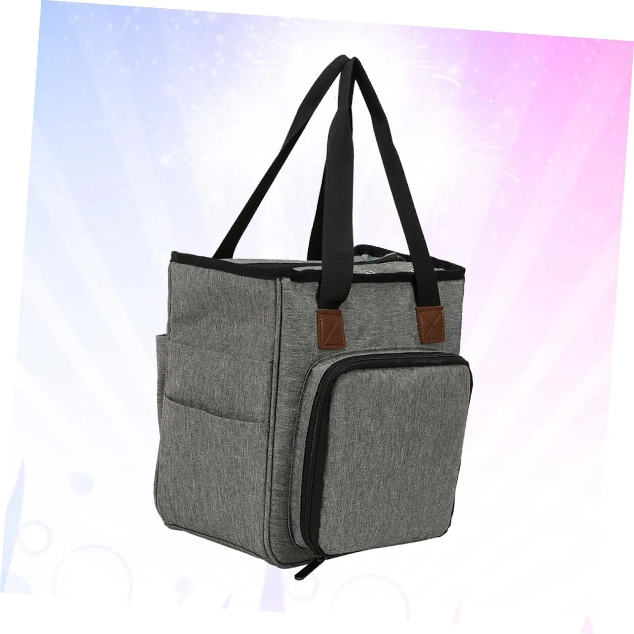 NUOBESTY Fashionable Woolen Yarn Bag Home Finishing Storage Wash Bag Cloth Organizer Compact Shoulder Bag for Knitting Tools