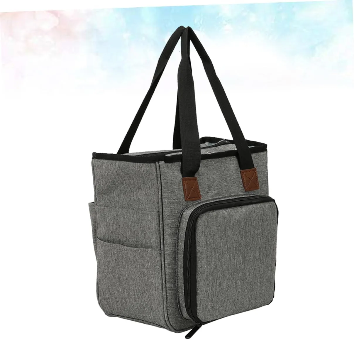 NUOBESTY Fashionable Woolen Yarn Bag Home Finishing Storage Wash Bag Cloth Organizer Compact Shoulder Bag for Knitting Tools