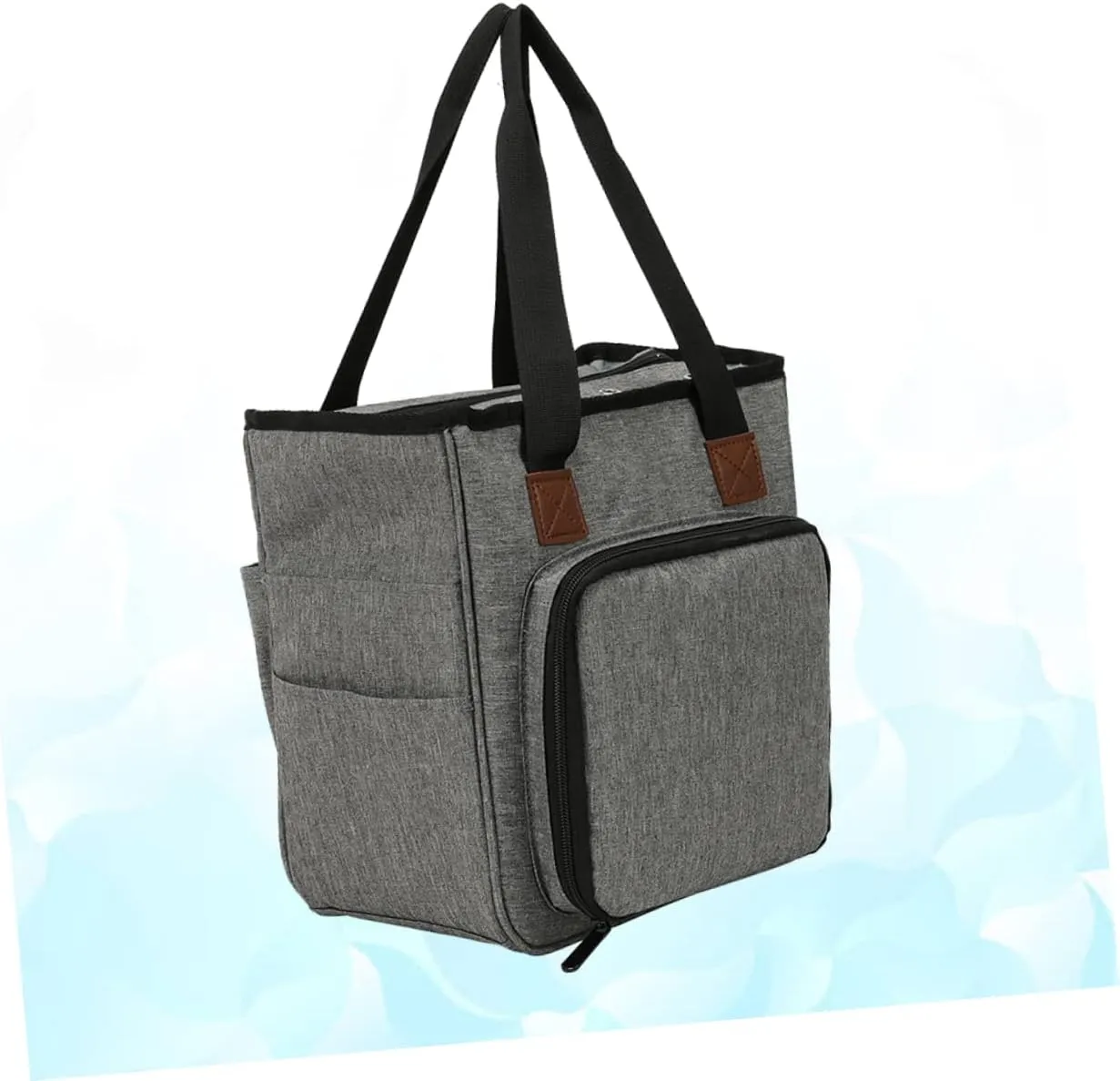 NUOBESTY Fashionable Woolen Yarn Bag Home Finishing Storage Wash Bag Cloth Organizer Compact Shoulder Bag for Knitting Tools