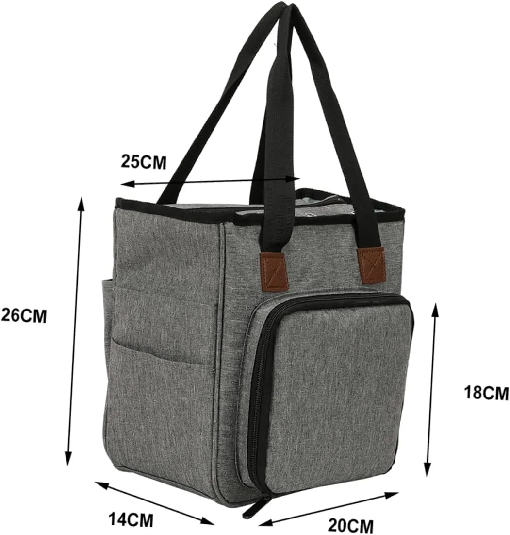 NUOBESTY Fashionable Woolen Yarn Bag Home Finishing Storage Wash Bag Cloth Organizer Compact Shoulder Bag for Knitting Tools