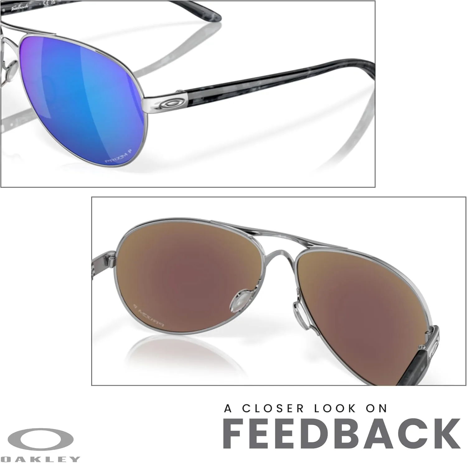 Oakley Feedback OO4079 Sunglasses For Women   BUNDLE Leash  Designer iWear Care Kit