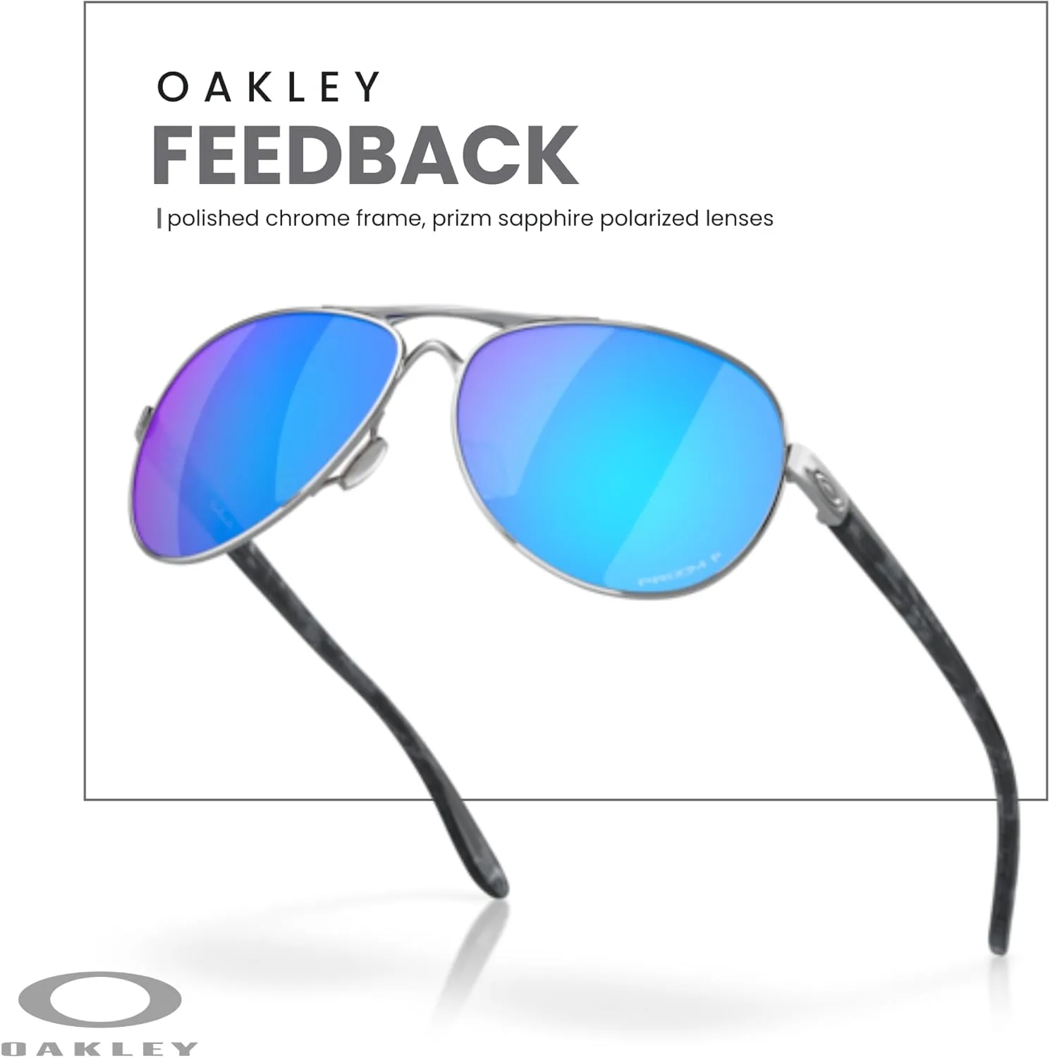 Oakley Feedback OO4079 Sunglasses For Women   BUNDLE Leash  Designer iWear Care Kit