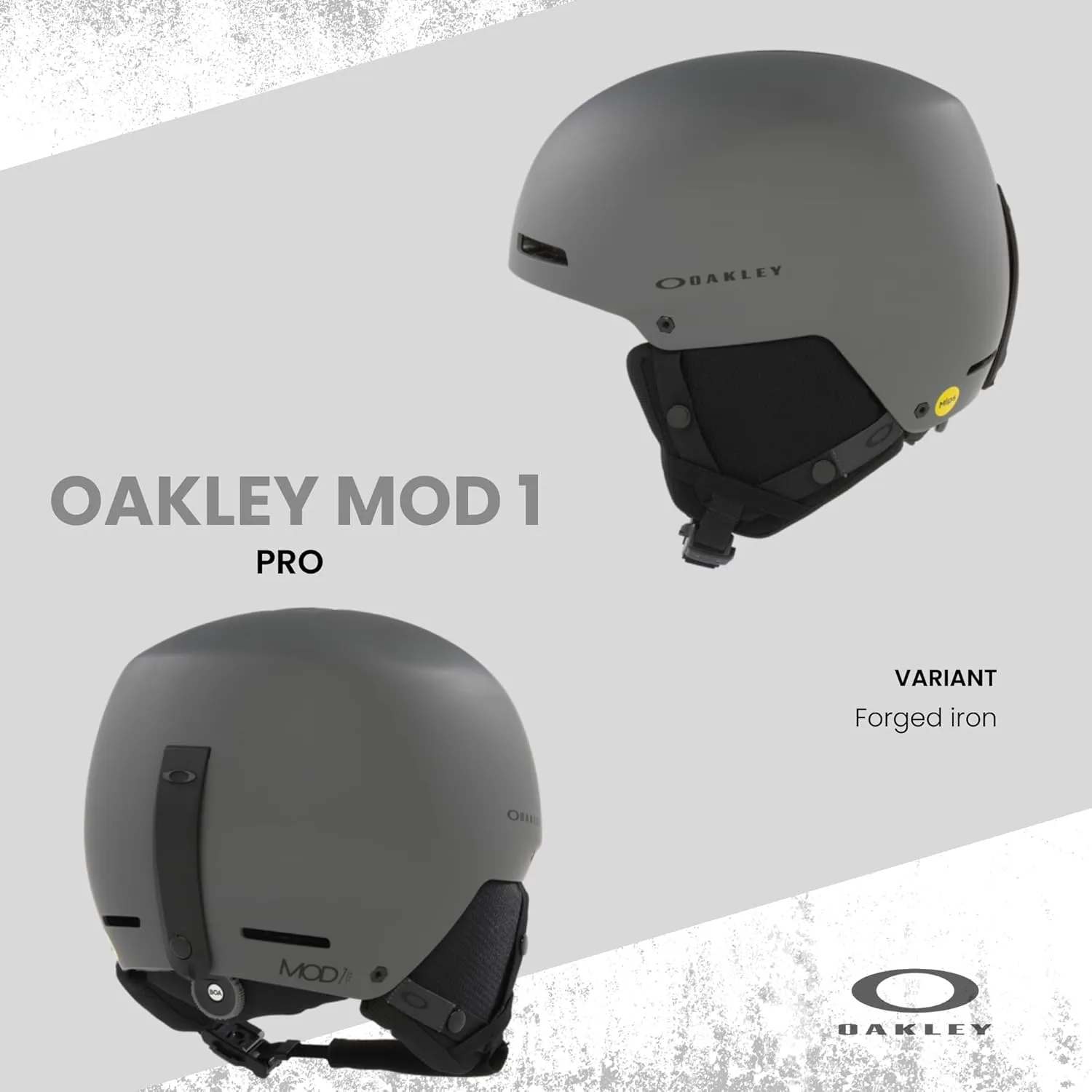 Oakley MOD 1 Pro MIPS Ski Snowboarding Helmet for Men for Women   Bundle with Designer iWear Collapsible Water Bottle with Carabiner