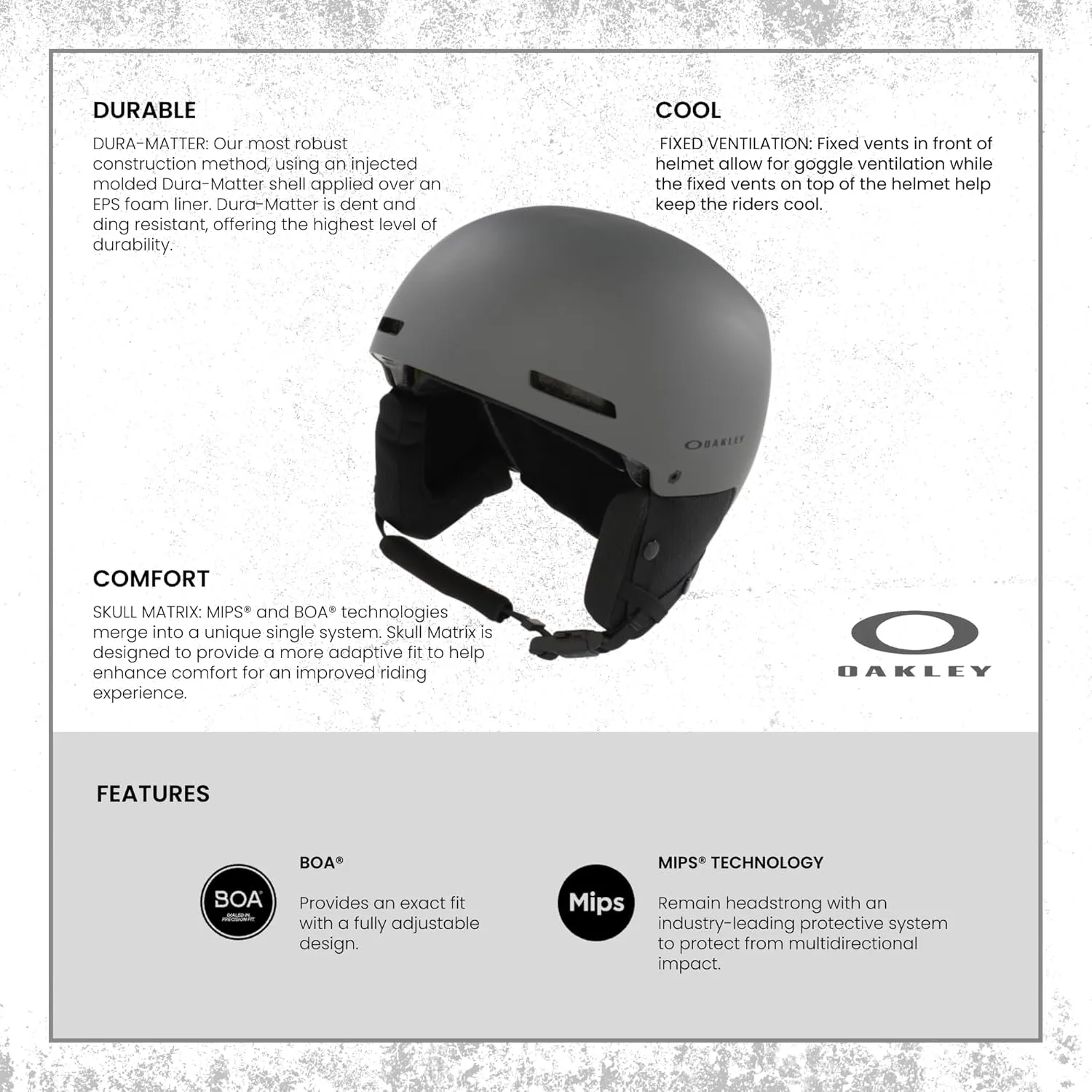 Oakley MOD 1 Pro MIPS Ski Snowboarding Helmet for Men for Women   Bundle with Designer iWear Collapsible Water Bottle with Carabiner