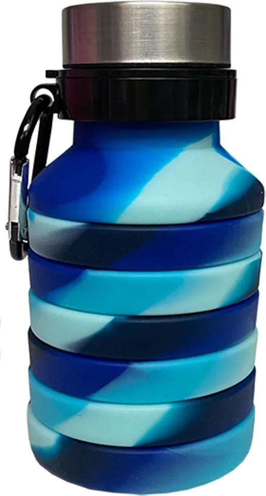 Ocean Waves Collapsible Water Bottle
