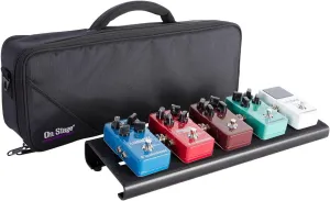 On-Stage GPB2000 Compact Pedal Board with Gig Bag, Black