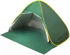 Outdoor Automatic Tent Instant Pop Up Camping Tent Portable Travel Beach Tent Shelter Fishing Hiking Picnic Silver Change Clothes Tent (Color : Green Curtains L, Size : 1)