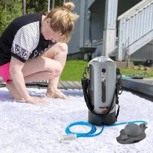 Outdoor Camping Shower, 12L/3gallon Portable Shower Camp Shower with Air Pump and Showerhead Hose, Solar Shower for Beach Camping Hiking Garden Watering