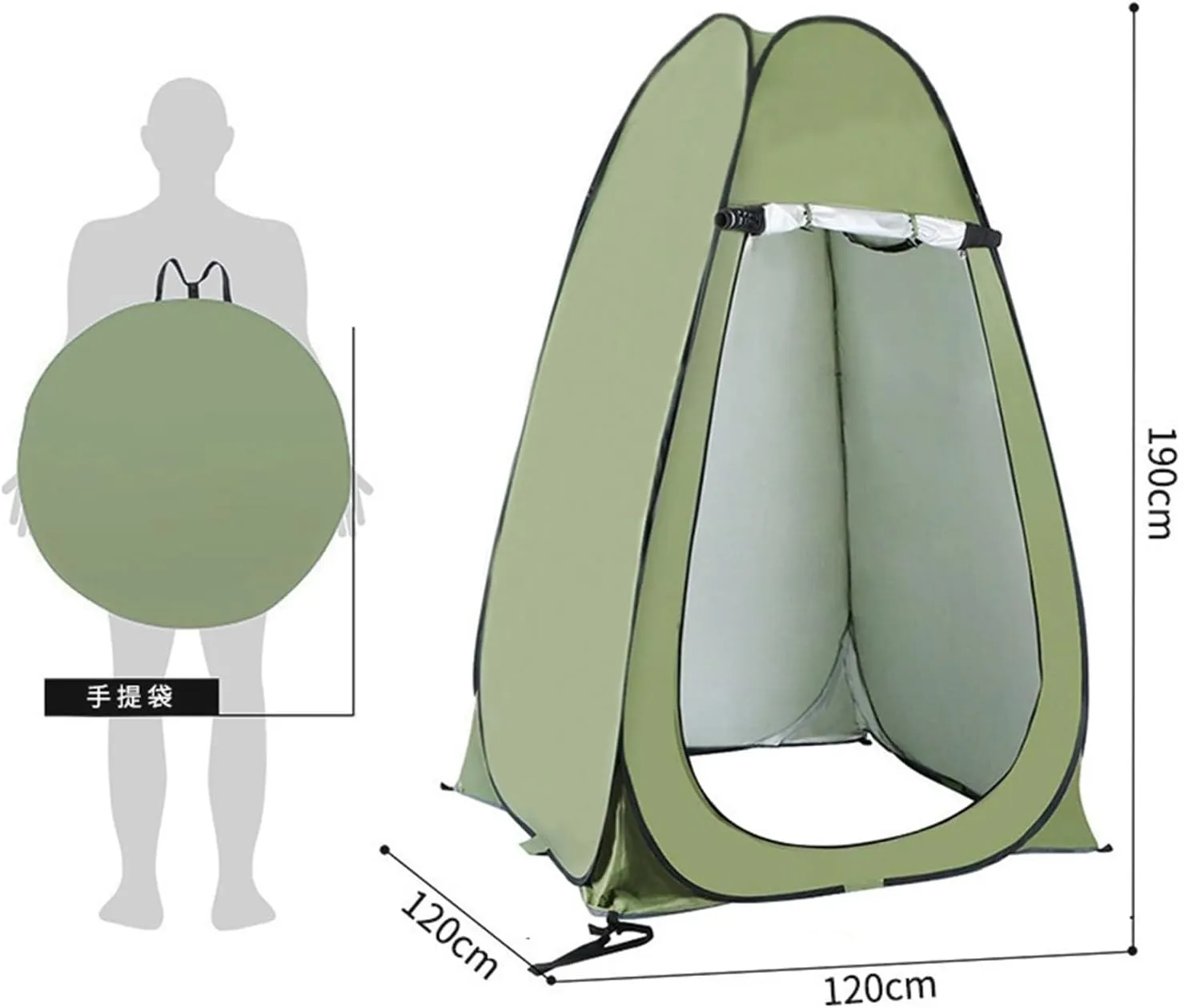 Outdoor Camping Tools Toilet Shower Warm Tent Bathing and Changing Tent Fishing Bathing and Changing Shed Isolation Tent Change Clothes Tent (Color : 4, Size : 1)