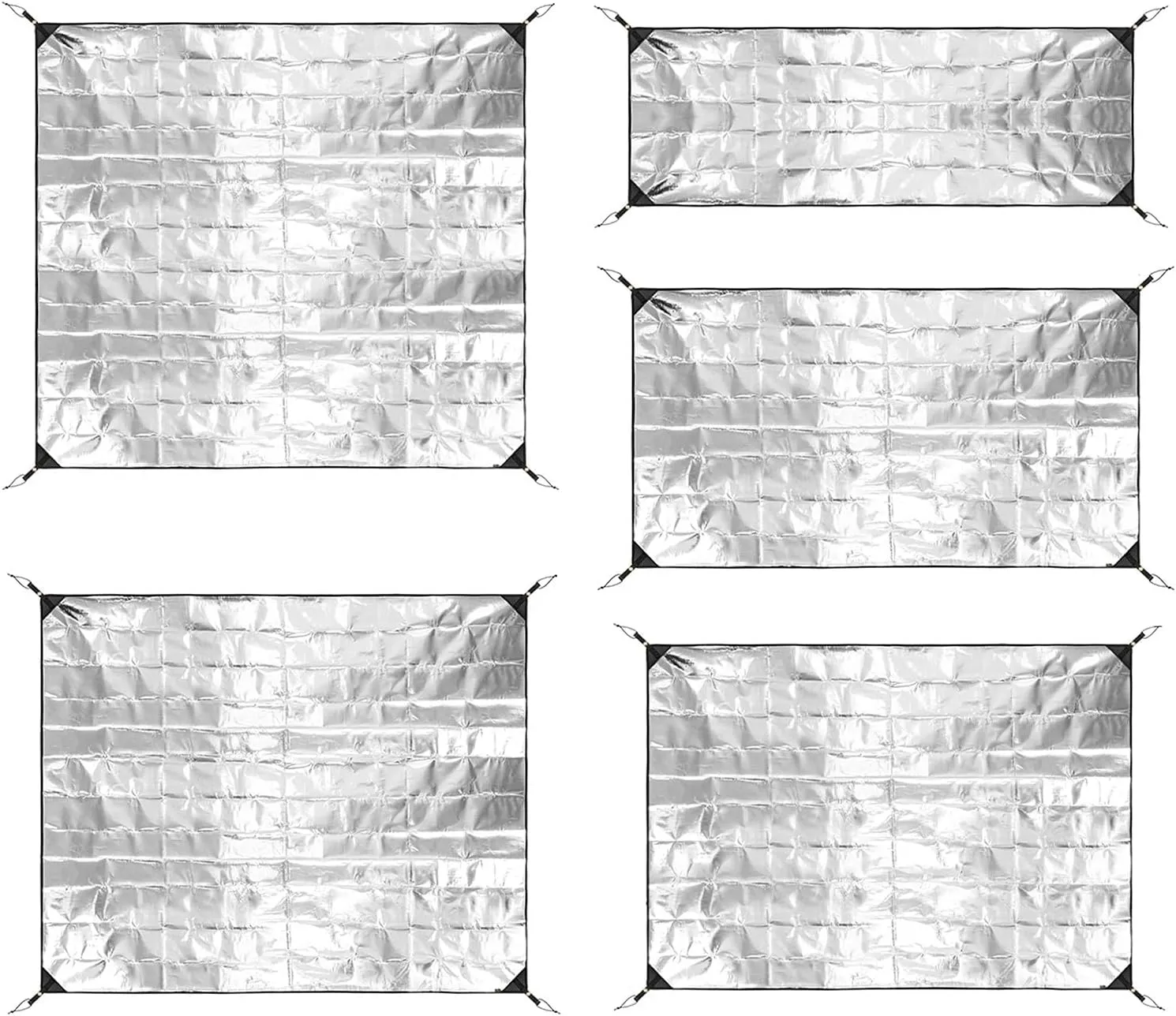 Outdoor Ground Mat Thickened Aluminum Foil Picnics Mat Sleep Tent Pad Thermal Insulating Mat Outdoor Accessories