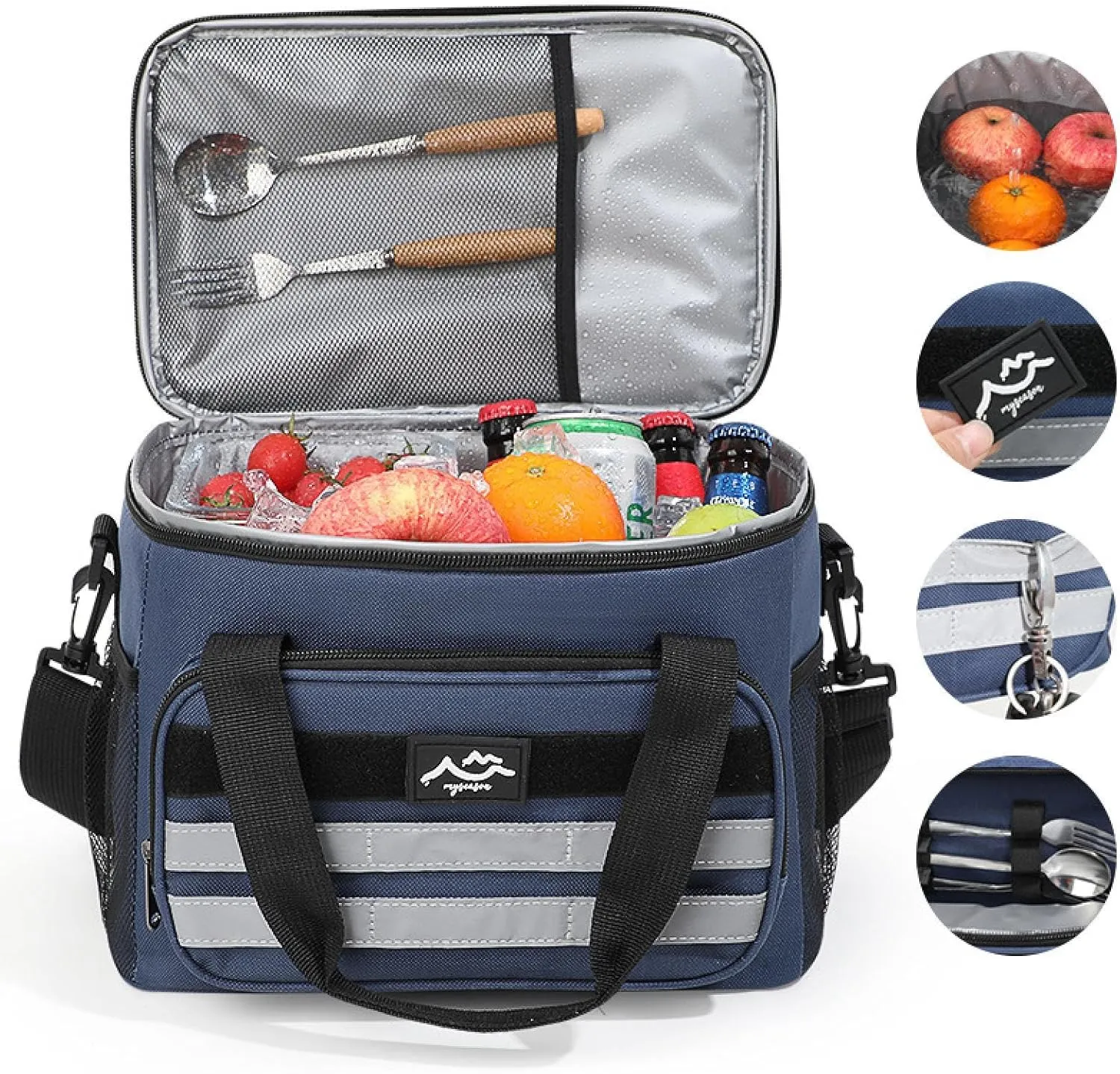 Outdoor Incubator, Large Capacity Fresh-Keeping Picnic Bag, Diagonal Cross, Portable ice Bag, Outdoor Thermal Insulation Bag