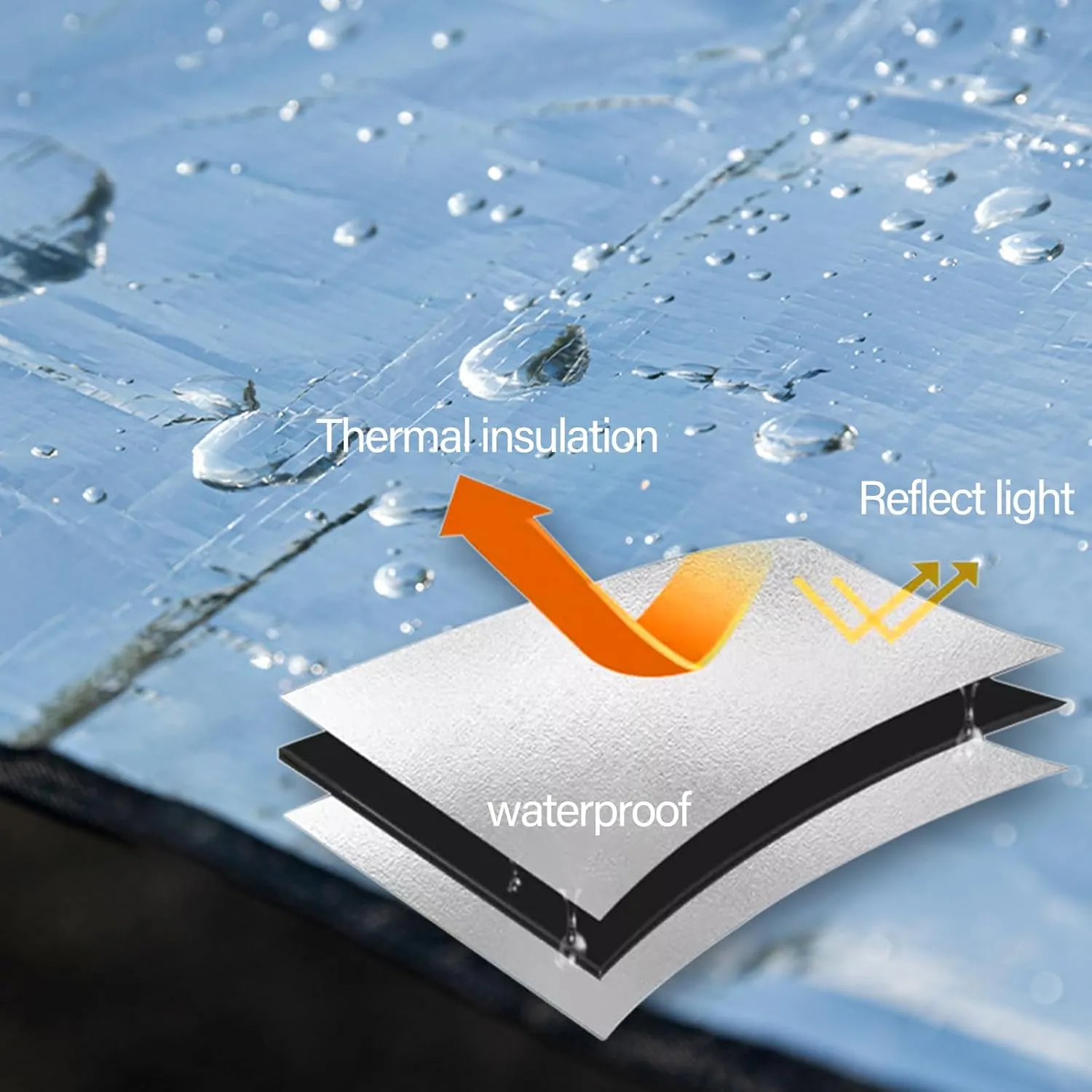 Outdoor Picnics Mat Sleep Tent Pad Aluminum Foil Foams Insulating Camping Mat Sleep Tent Pad Thermal Insulating Mat