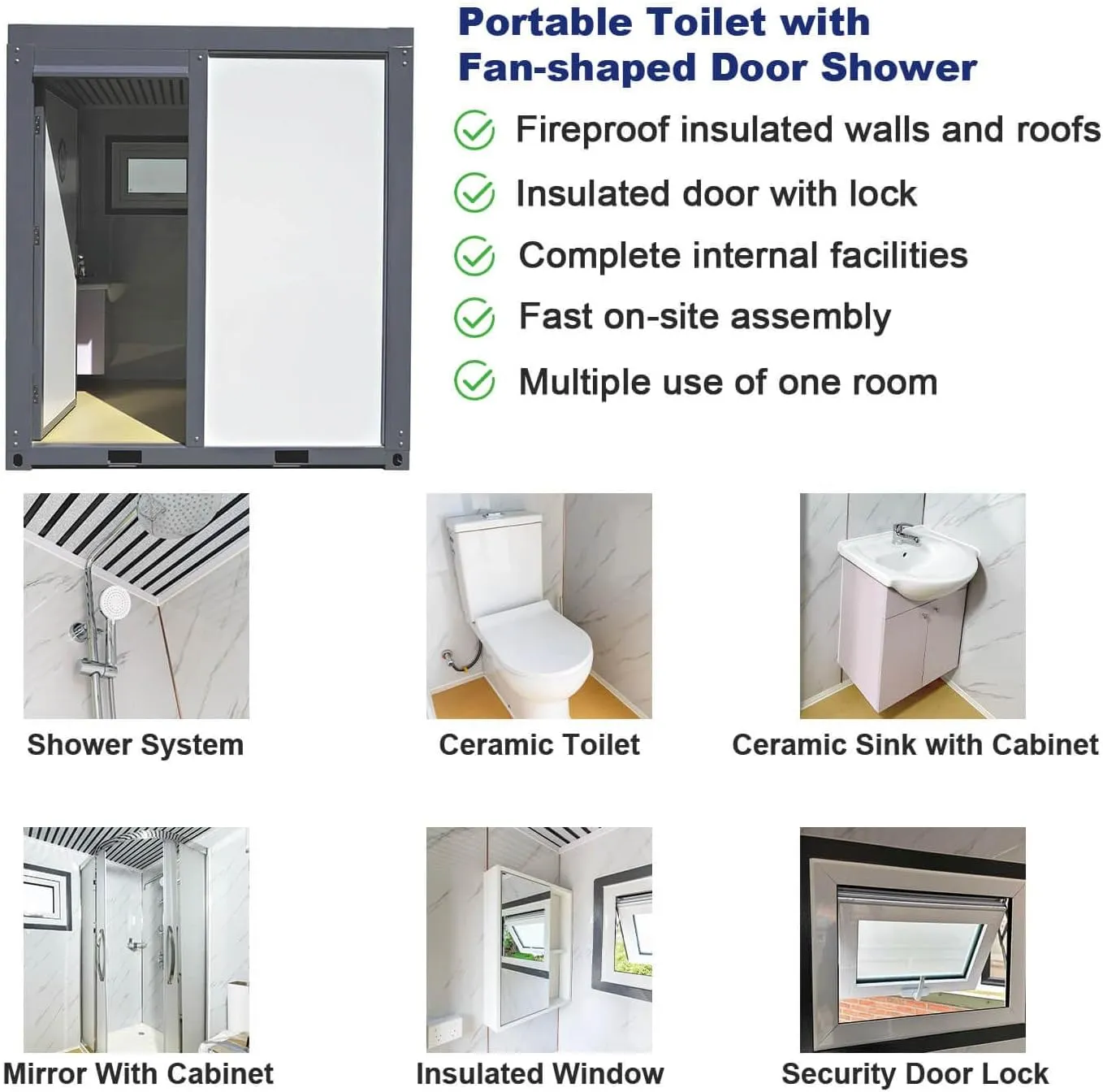 Outdoor Portable Restroom, Mobile Toilet