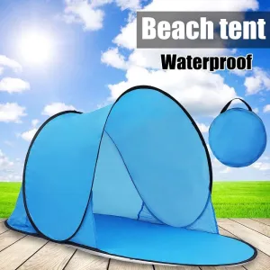 Outdoor Portable Tent UV Beach Camping Tent Pop Up Open Beach Mat Folding Automatic for 2-3 Person