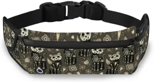 Oyihfvs Adjustable Running Belt, Fanny Pack Waist Pack, Runners Bag, Sports Hiking Fitness Exercise Gym Pouch for Women Men Accessories