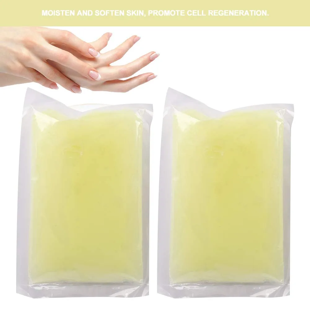Paraffin Wax, 2pcs Paraffin Waxes Moisturizing Nourishing Paraffin Wax Bath Hand Foot Beauty Mask Winter Skin Care Wax Refills For Spa Home Facials Hand Foot Wax Heating Bath Paraffin Wax(lemon)