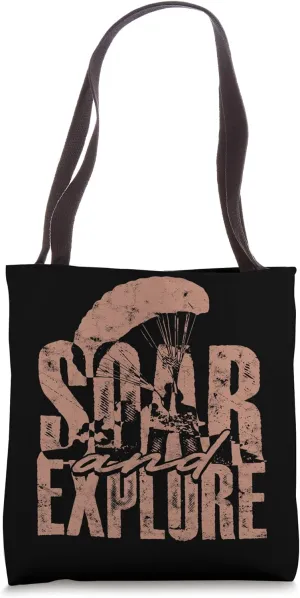 Paraglider Paragliding Soar And Explore Tote Bag