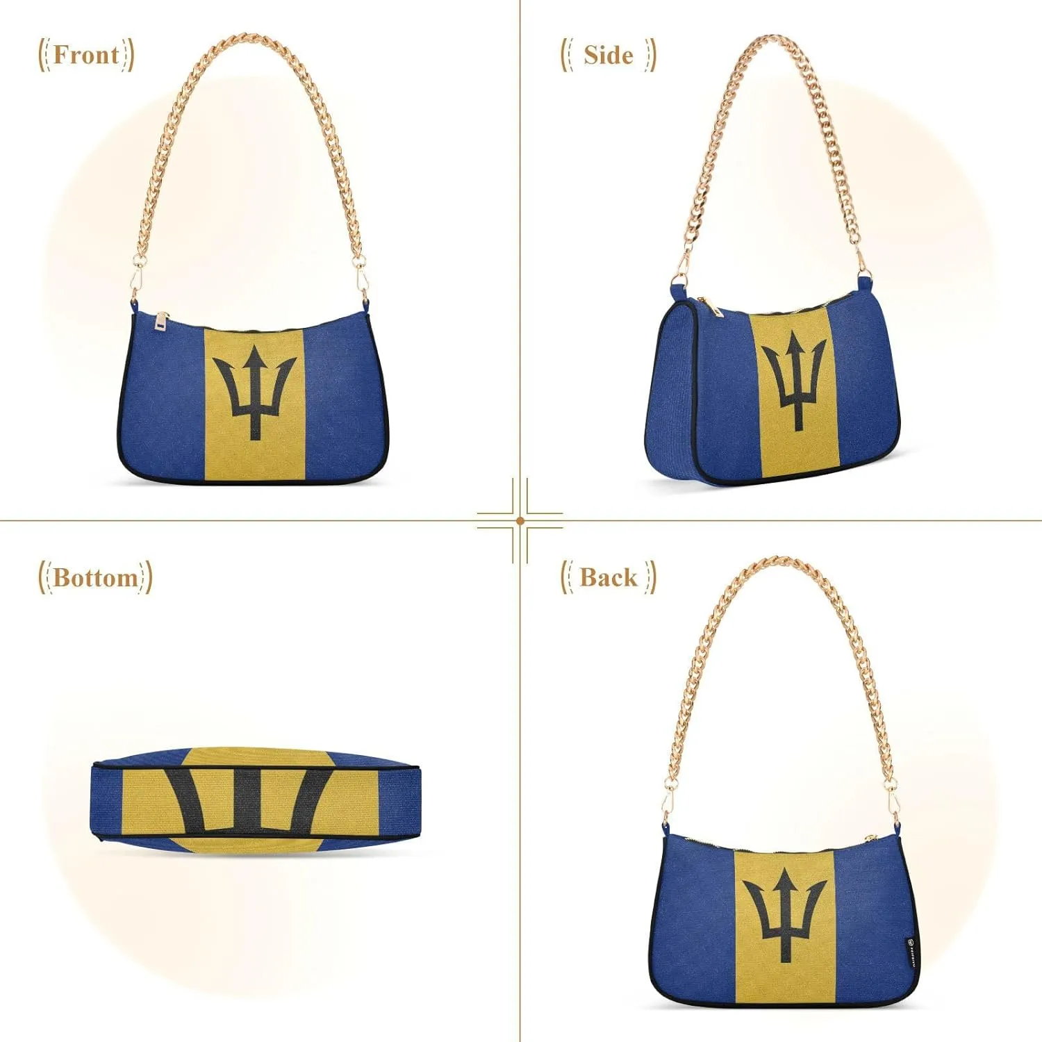 Patriot Flag Shoulder Bag Women Clutch Handbag Date Chain Bag Holiday Birthday