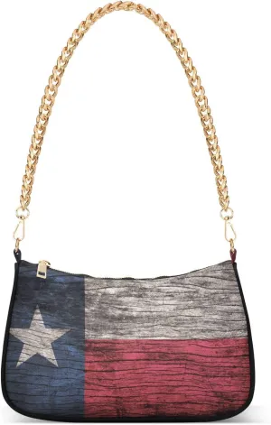 Patriot Flag Shoulder Bag Women Clutch Handbag Date Chain Bag Holiday Birthday