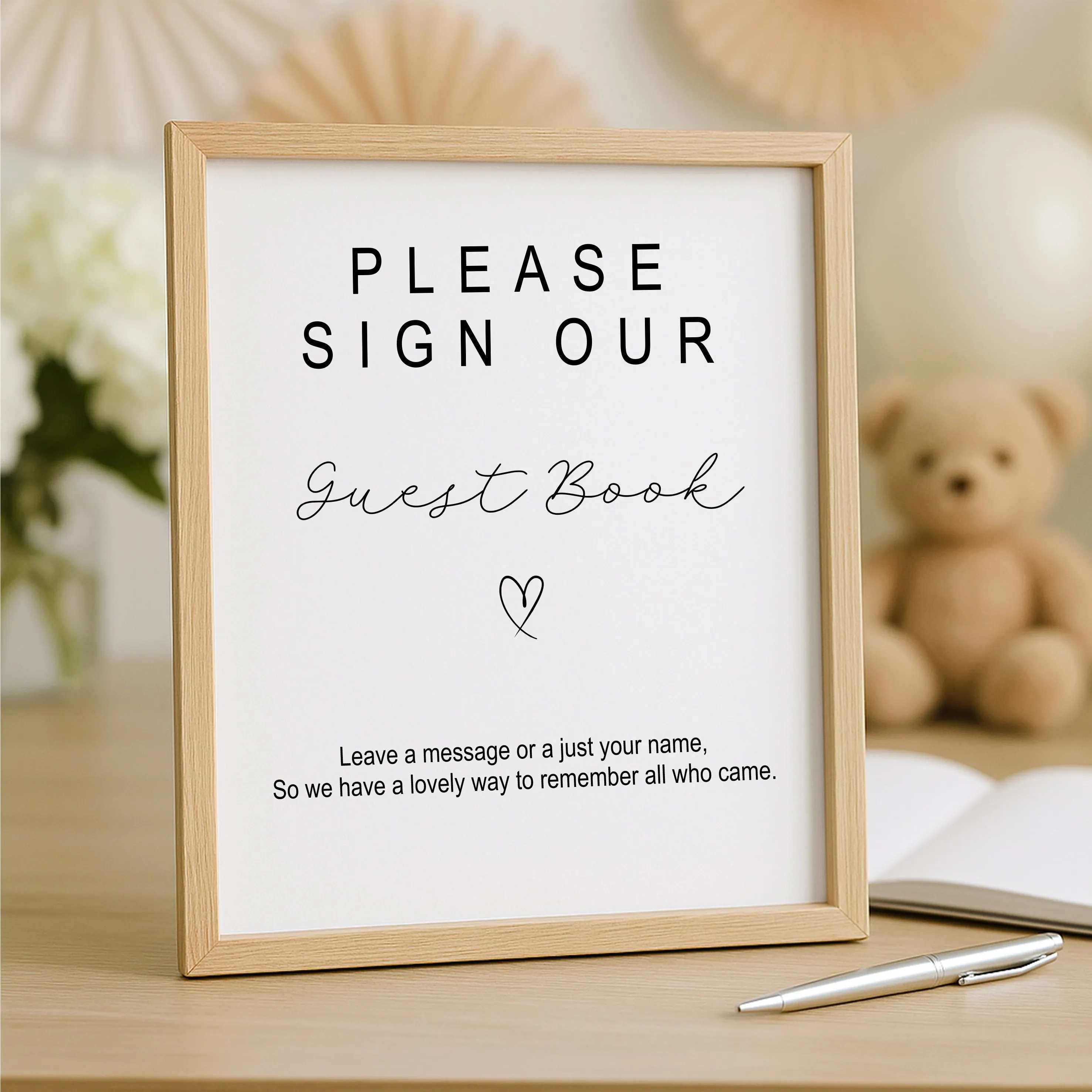 Personalised Baby Shower Guest Book