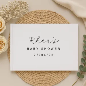 Personalised Baby Shower Guest Book