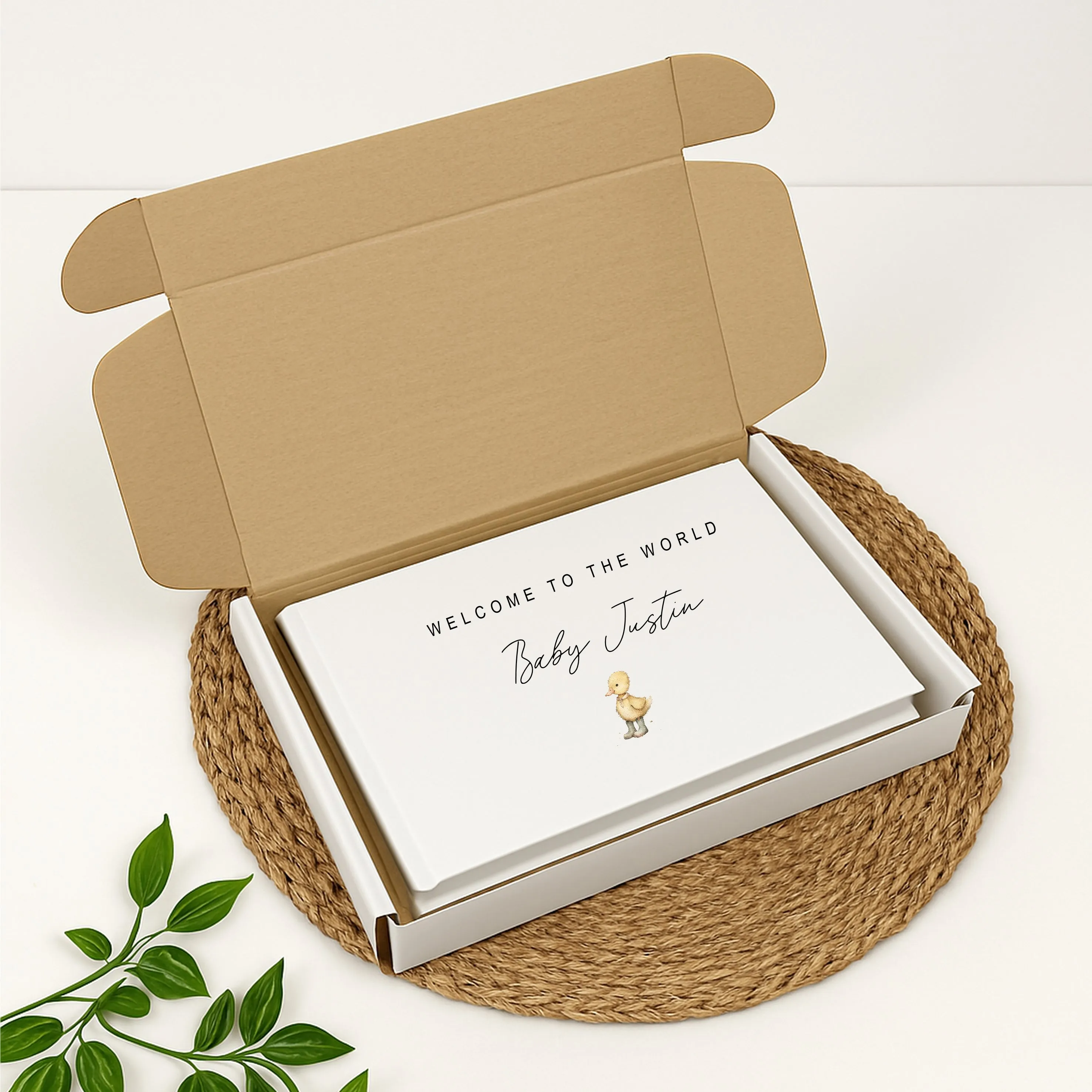 Personalised Little Duckling Baby Shower Guest Book