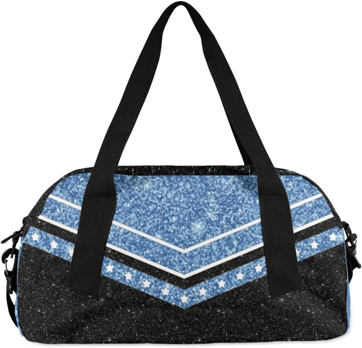 Personalized Cheer Bag for Girls, Custom Name Cheerleader Bag, SportS Gym Duffle for Women Blue