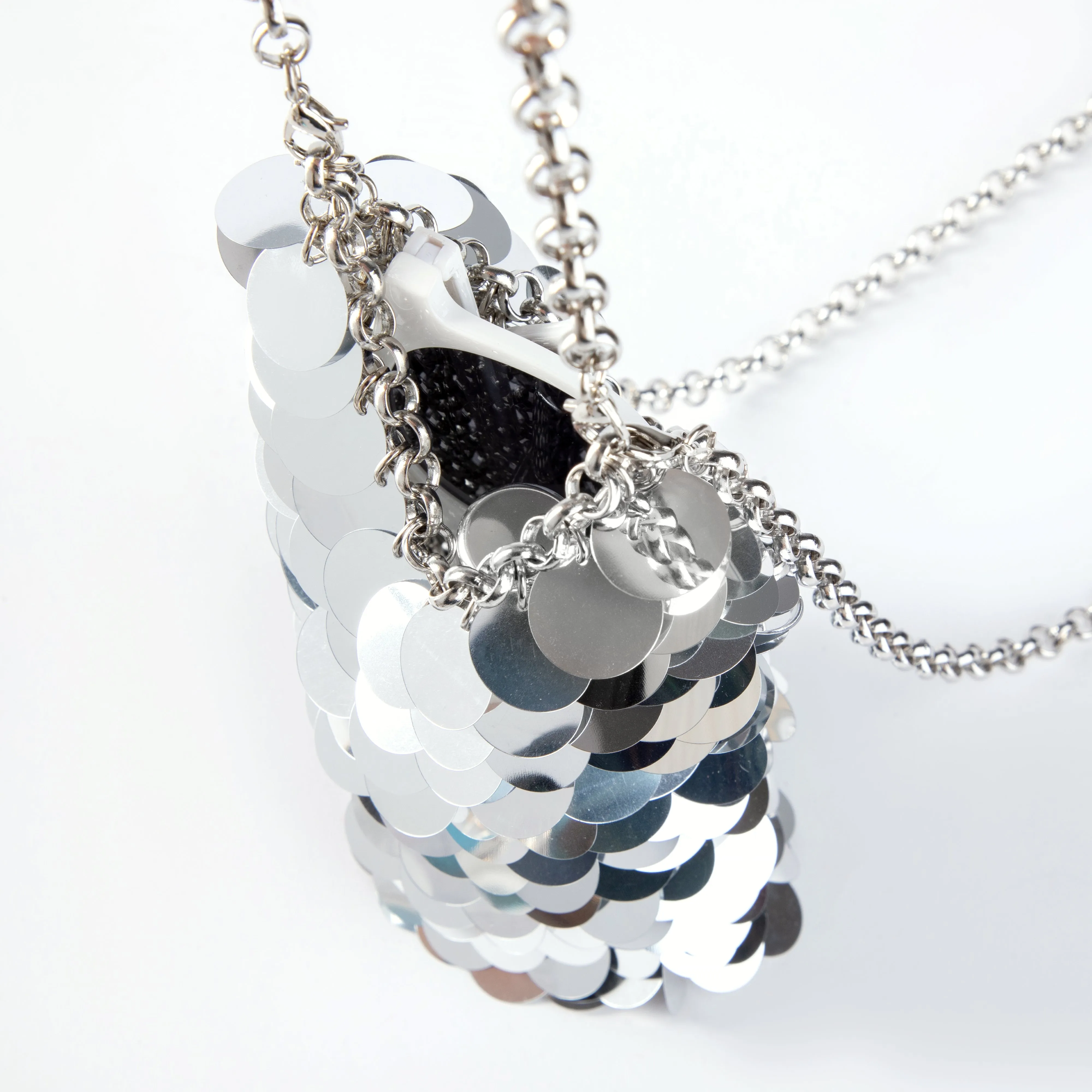 Plastic Sequin Shoulder Bag