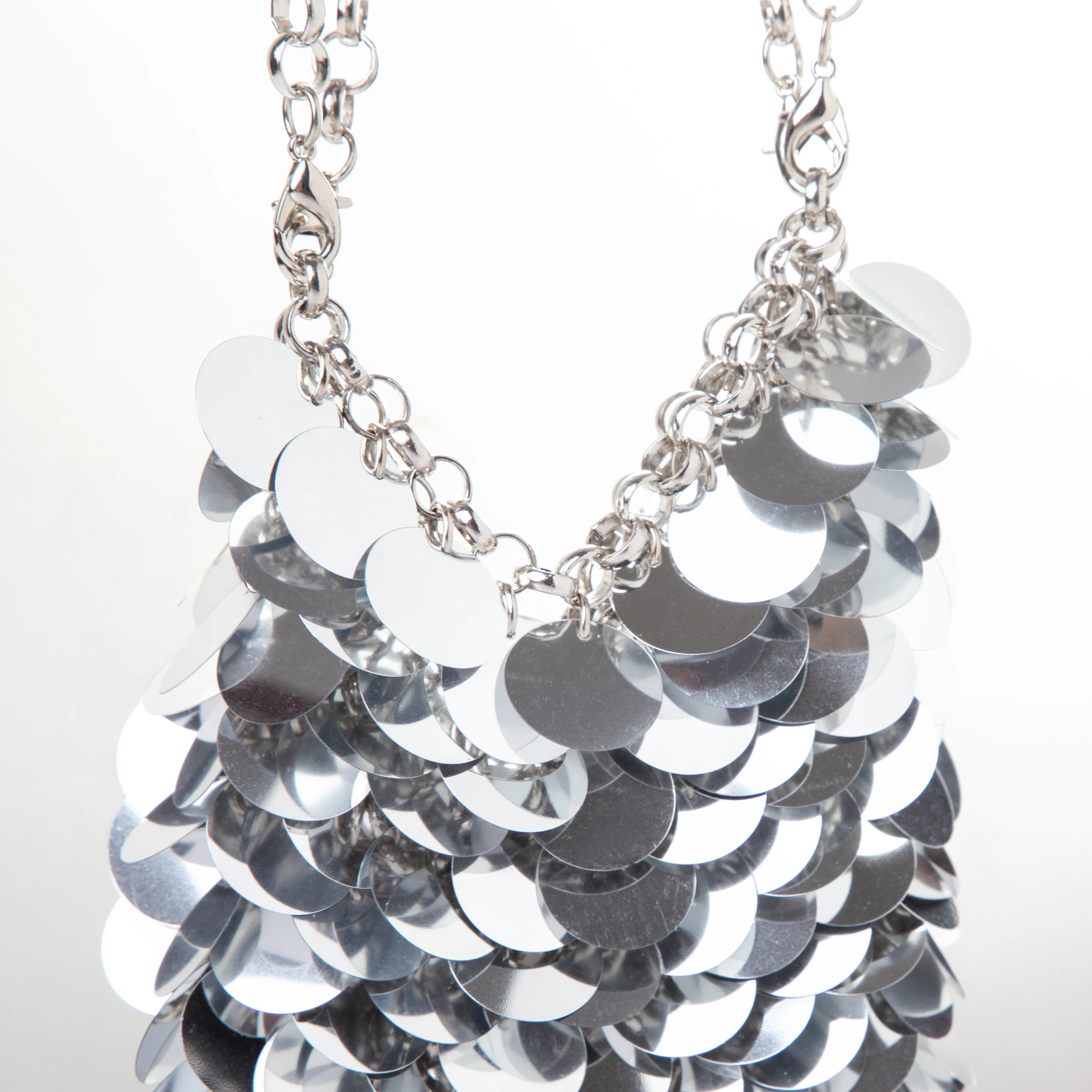 Plastic Sequin Shoulder Bag