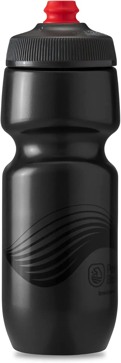 Polar Bottle Breakaway Single Wall by HydraPak (20oz, 24oz, 30oz) - BPA-Free, Cycling & Sports Squeeze Bottle