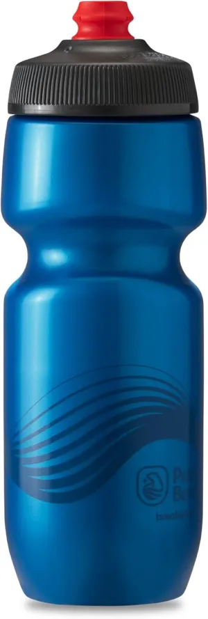 Polar Bottle Breakaway Single Wall by HydraPak (20oz, 24oz, 30oz) - BPA-Free, Cycling & Sports Squeeze Bottle