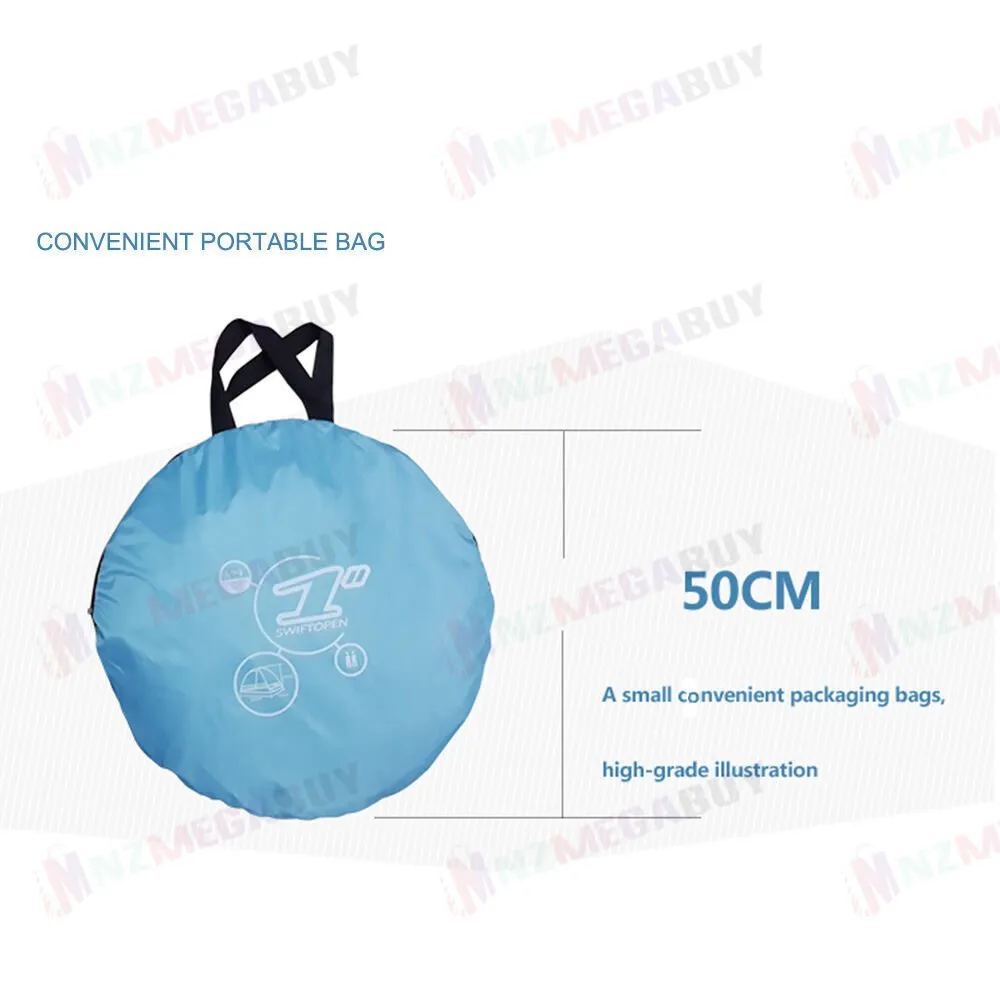 Pop Up Beach Tent Canopy UV Camping Fishing Mesh Sun Shade Shelter 4 Persons