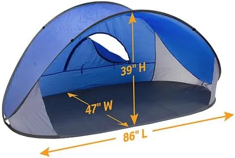 Pop-Up Beach Tent With Carry Bag by Infinite Basics