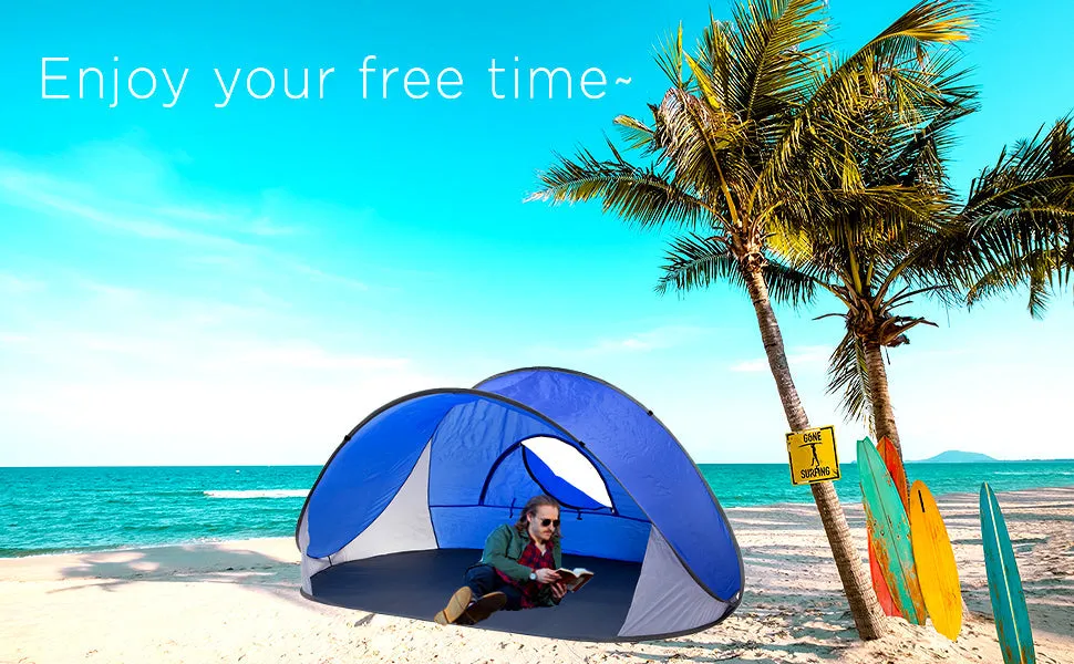 Pop-Up Beach Tent With Carry Bag by Infinite Basics