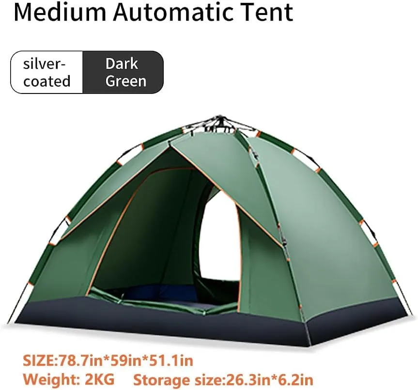 Pop Up Camping Tent, 1 Person Lightweight Dome Tent with Rainfly, Waterproof, Quick 10 Minute Setup