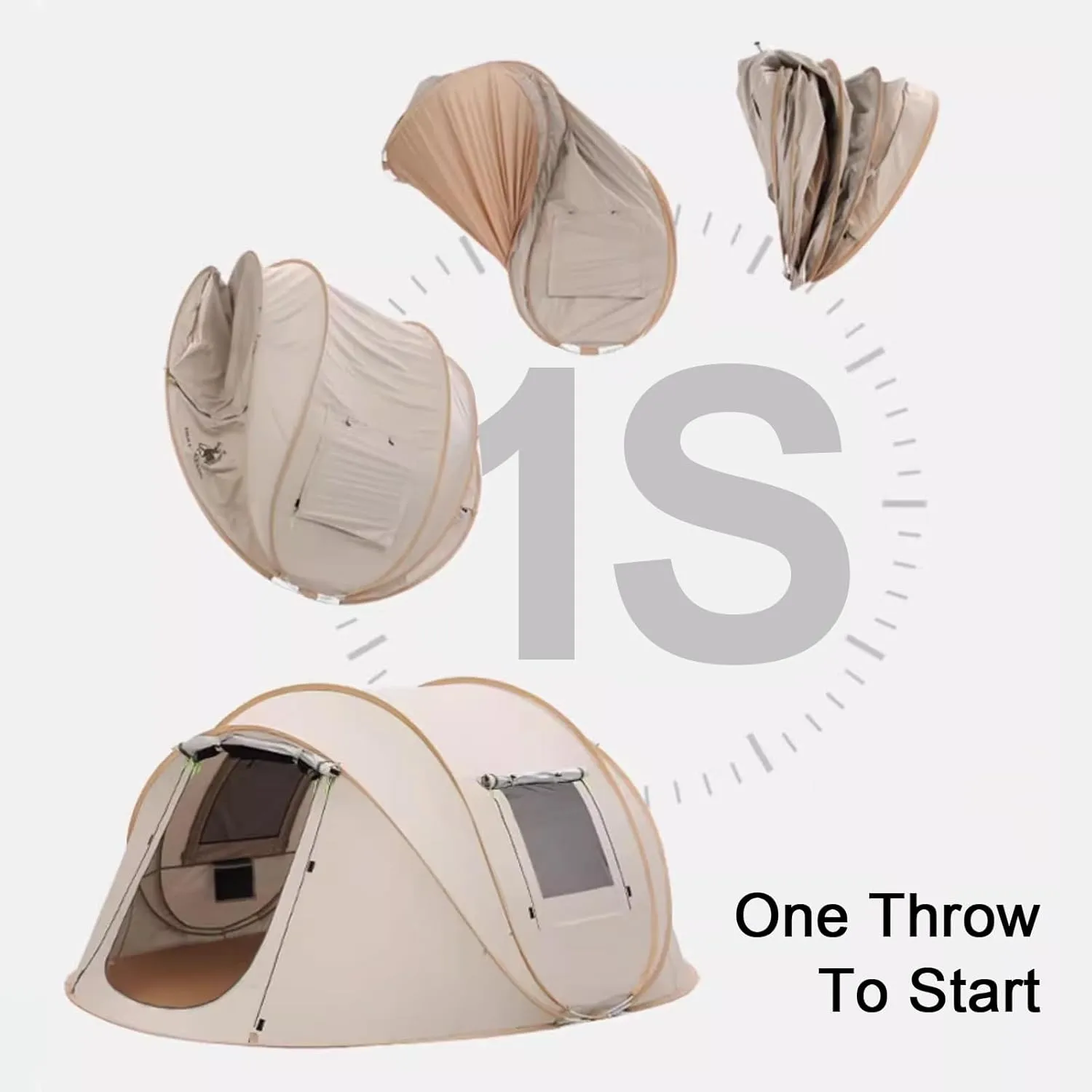 Pop Up Tent for 5-8 Person, Tents Camping, Instant Family Tent for Picnic, Hiking, Portable with Carry Bag, Easy Setup