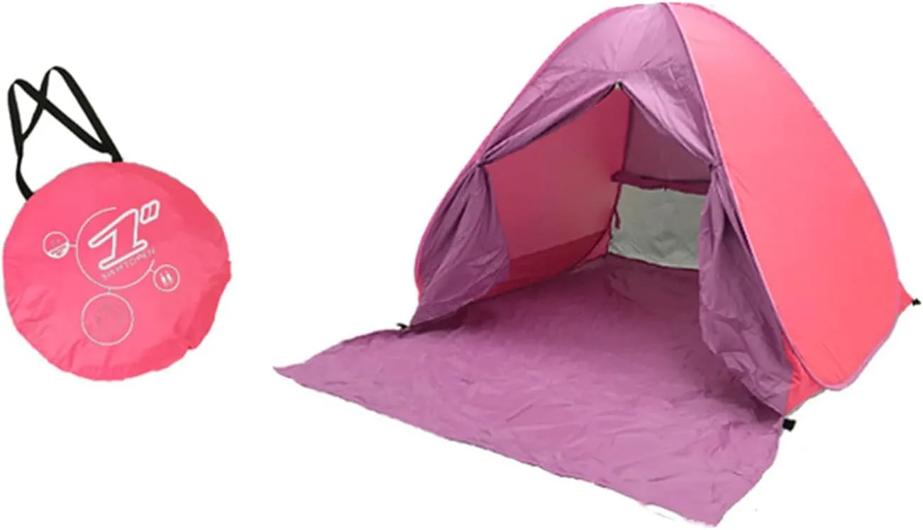 Portable Automatic Camping Tent 2-3 Persons Beach Tent Outdoor Quick Setup Tent with Carring Bag Camping Equipment