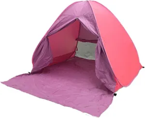 Portable Automatic Camping Tent 2-3 Persons Beach Tent Outdoor Quick Setup Tent with Carring Bag Camping Equipment